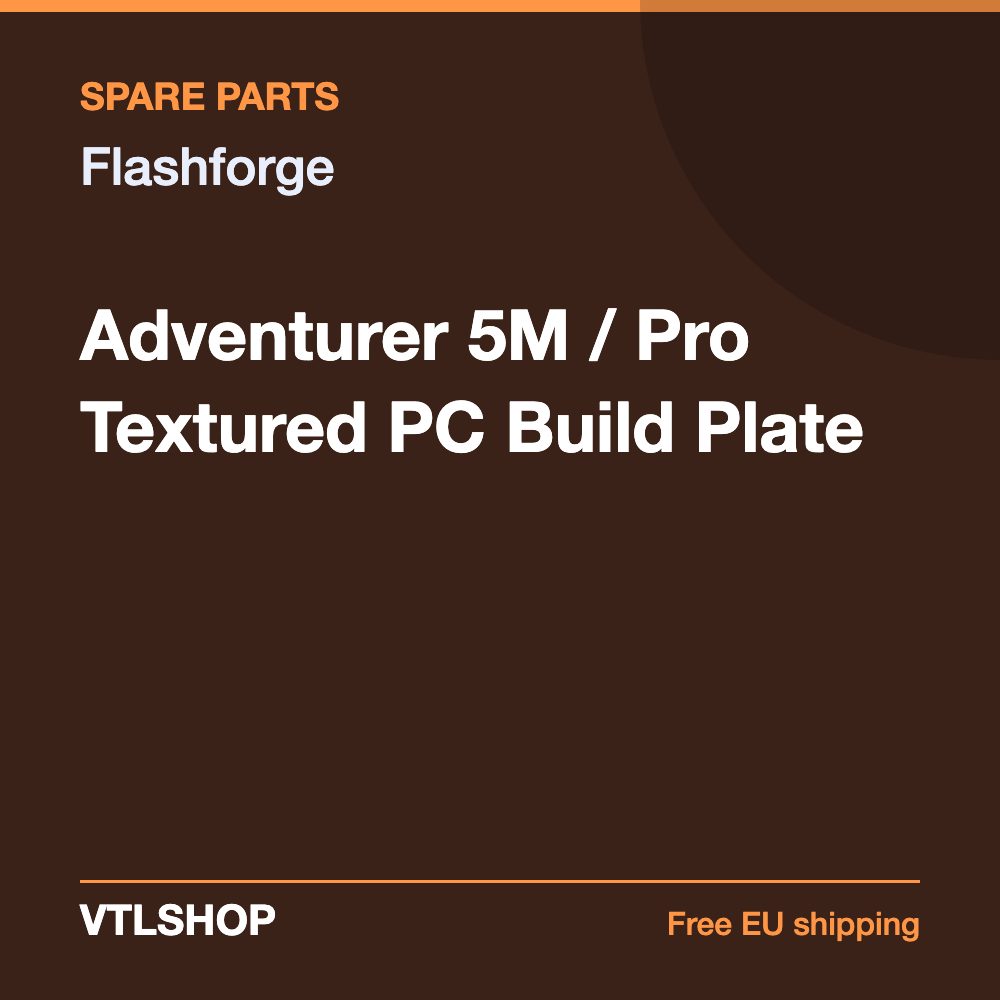 Flashforge Adventurer 5M / Pro Textured PC Build Plate